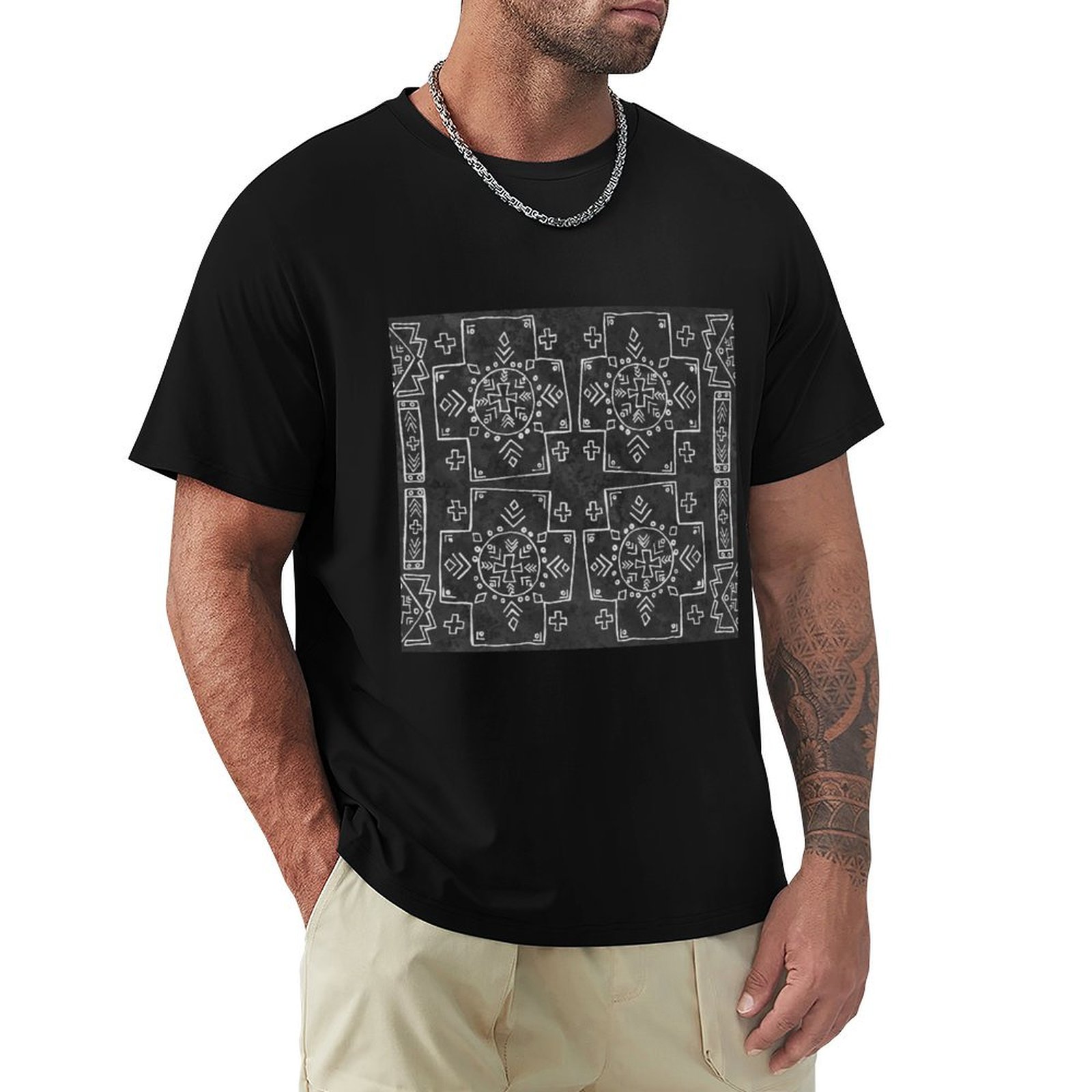 Mali Tribal Mud Cloth, Cross a - Mudcloth Print Top review and price