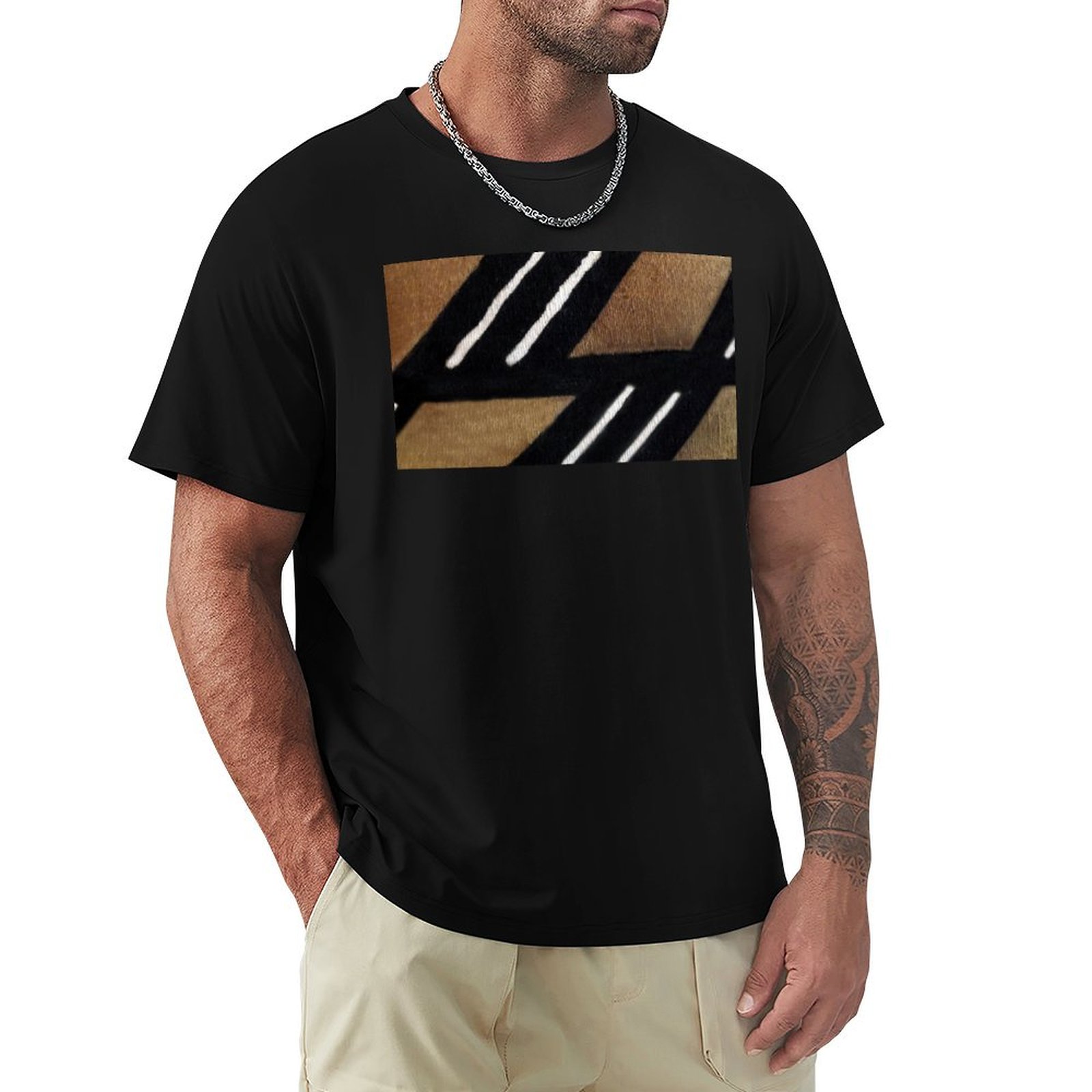 African Mudcloth T-Shirt Casua - Mudcloth Print Top review and price