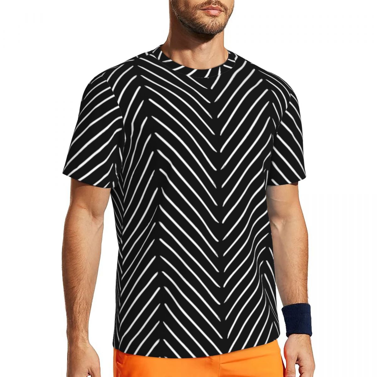 Sportswear T-Shirt Male Retro  - Mudcloth Print Top review and price