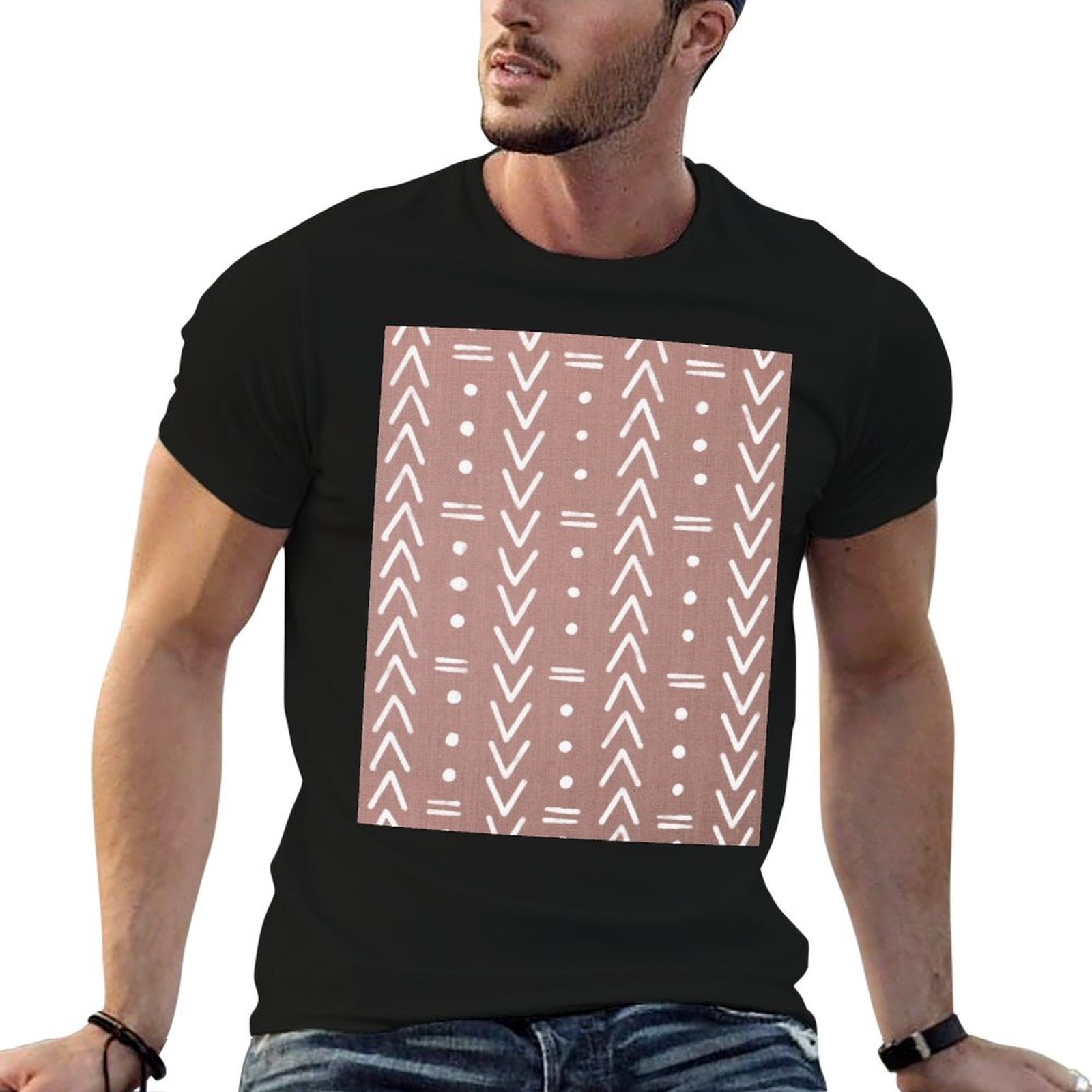 Mudcloth White Geometric Shape - Mudcloth Print Top review and price