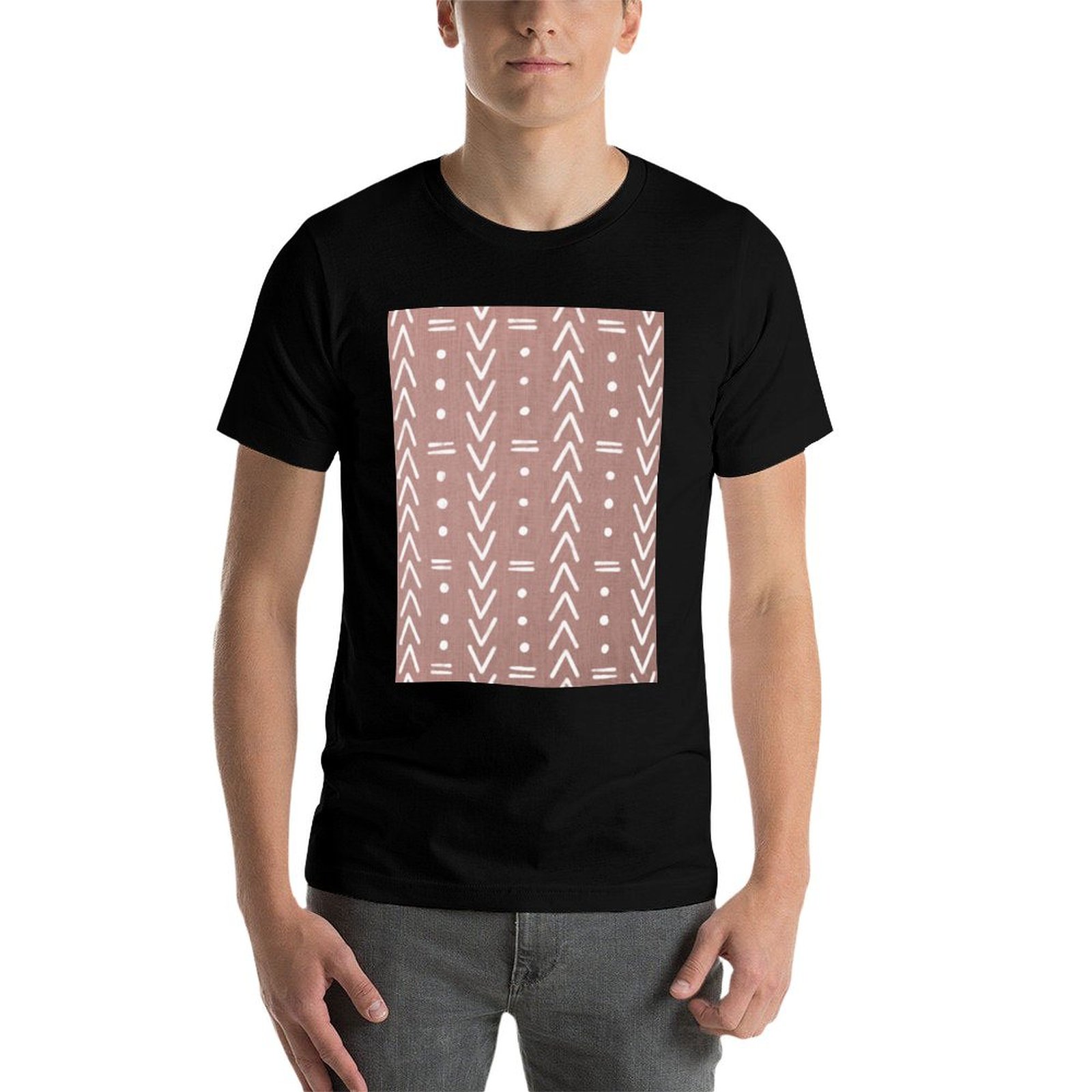 Mudcloth White Geometric Shape - Mudcloth Print Top review and price