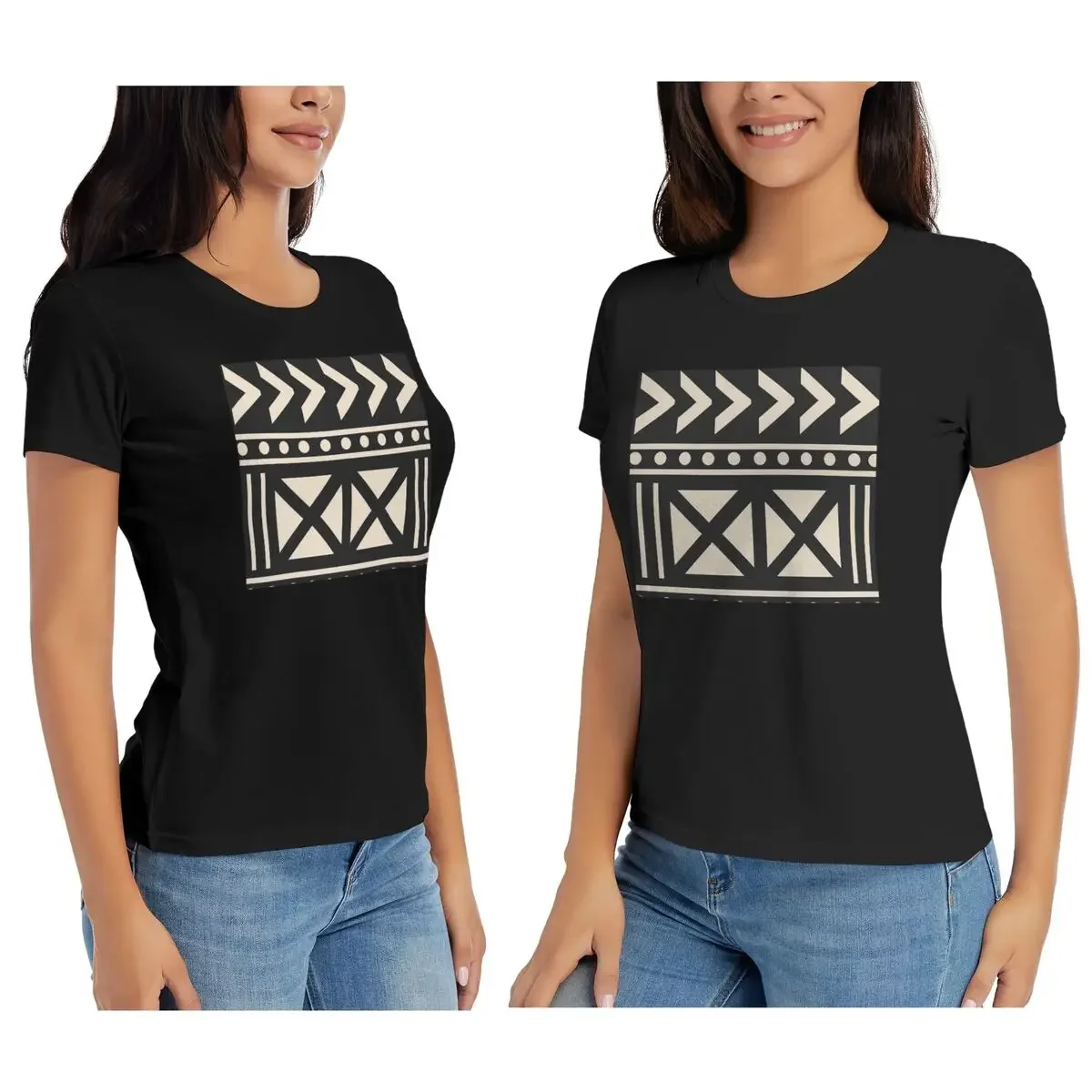 Women T-Shirt African Mud Clot - Mudcloth Print Top review and price