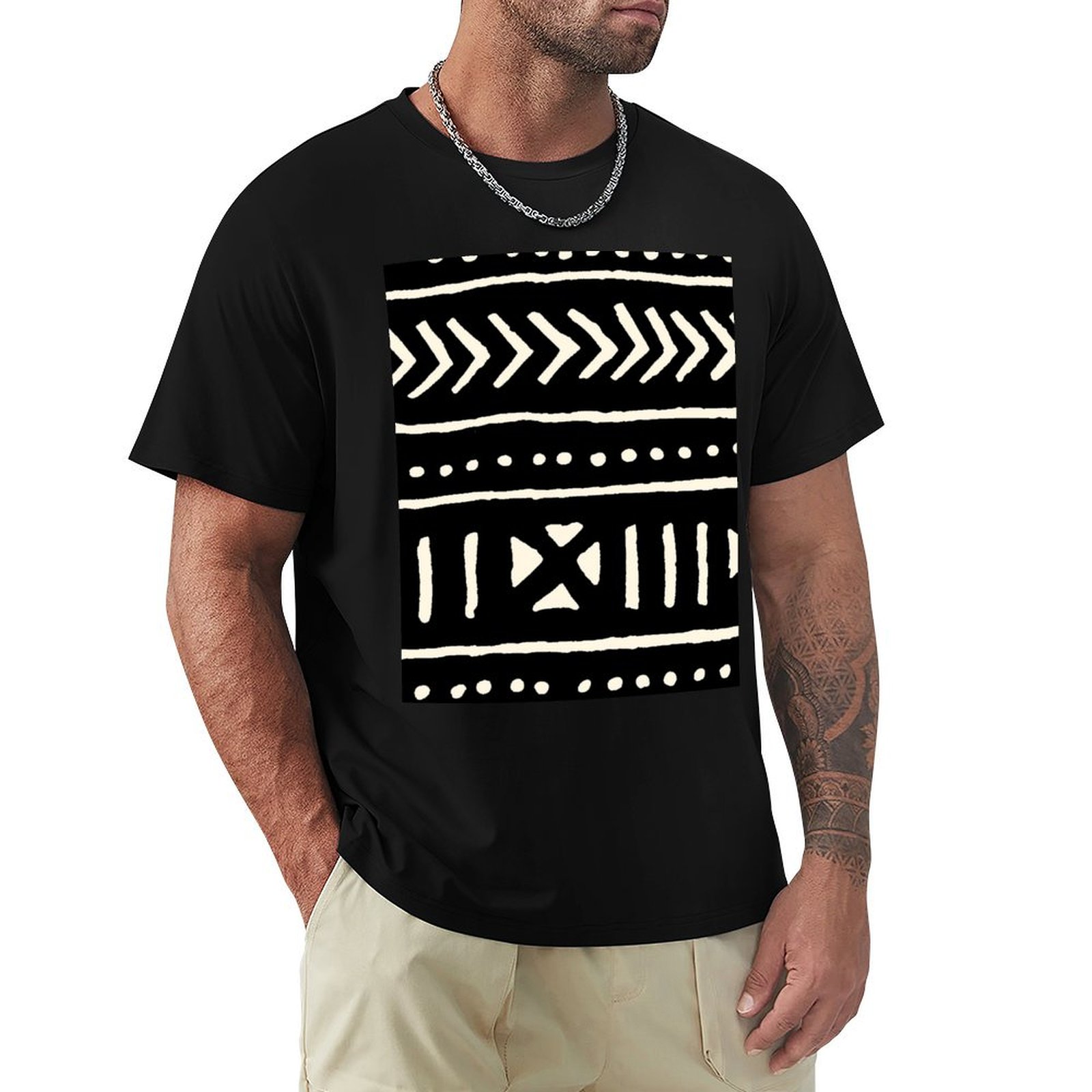 african mud cloth black and wh - Mudcloth Print Top review and price